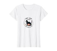 I Don't Need Therapy I Just Need My Cat Funny Pet Lover T-Shirt, Women, White, M