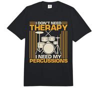 I Don't Need Therapy I Just Need My Percussions Drum Drummer Comfort Colors Adult Heavyweight T-Shirt