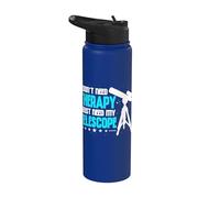 I Don't Need Therapy I Just Need My Telescope Outer Space Stainless Steel Insulated Water Bottle