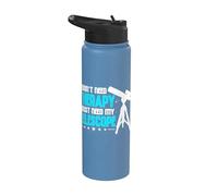 I Don't Need Therapy I Just Need My Telescope Outer Space Stainless Steel Insulated Water Bottle