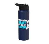 I Don't Need Therapy I Just Need My Telescope Outer Space Stainless Steel Insulated Water Bottle
