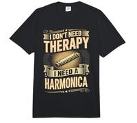 I Don't Need Therapy I Need A Harmonica Music Comfort Colors Adult Heavyweight T-Shirt
