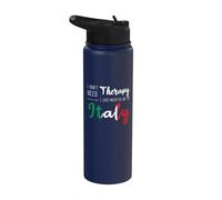 I Don't Need Therapy Just Need to Go to Italy Vacation Trip Stainless Steel Insulated Water Bottle