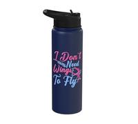 I Don't Need Wings to Fly - Gymnast Gymnastics Stainless Steel Insulated Water Bottle