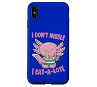 I Don't Nibble I Eat-A-Lotl Sea Creature Ramen Pun Case for iPhone XS Max