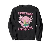 I Don't Nibble I Eat-A-Lotl Sea Creature Ramen Pun Sweatshirt