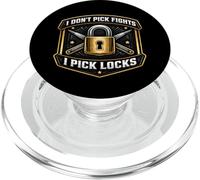 I Don't Pick Fights I Pick Locks Funny Locksmith Lockpicker PopSockets PopGrip for MagSafe