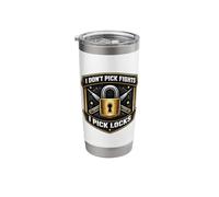I Don't Pick Fights I Pick Locks Funny Locksmith Lockpicker Stainless Steel Insulated Tumbler