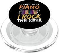 I Don't Play Piano I Rock The Keys Musician Pianist PopSockets PopGrip for MagSafe
