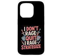 I Don't Rage-Quit I Rage-Strategize - Funny Gamer Case for iPhone 15 Pro