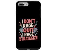 I Don't Rage-Quit I Rage-Strategize - Funny Gamer Case for iPhone 7 Plus/8 Plus