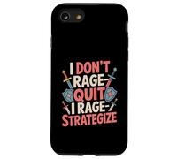 I Don't Rage-Quit I Rage-Strategize - Funny Gamer Case for iPhone SE (2020) / 7/8