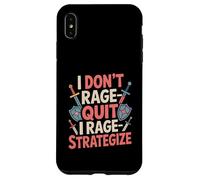 I Don't Rage-Quit I Rage-Strategize - Funny Gamer Case for iPhone XS Max