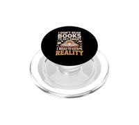 I Don't Read Books to Get Smart I Read to Escape Reality PopSockets PopGrip for MagSafe