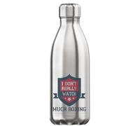I Don't Really Watch Much Boxing Vacuum Insulated Thermal Water Bottle Silver