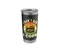 I Don't Run I Code System Administrator Network Engineer Stainless Steel Insulated Tumbler