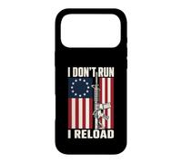 I Don't Run I Reload Patriotic Gun Owner American Flag Case for iPhone 17 Pro Max
