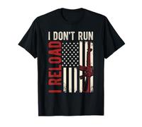 I Don't Run I Reload Patriotic Gun T-Shirt