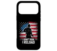 I Don't Run I Reload Soldier American Flag Patriotic Case for iPhone 17 Pro Max
