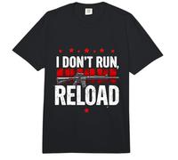 I Don't Run, Reload Typographic Comfort Colors Adult Heavyweight T-Shirt