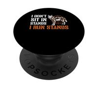 I Dont Sit In Stands I Run Stands Coyote Hunting PopSockets Adhesive PopGrip