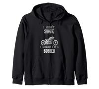 I Don't Snore I Dream I'm a Bobber Motorcycle Funny Biker Zip Hoodie