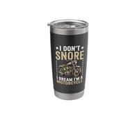 I Don't Snore I Dream I'm A Motorcycle Rider Enthusiast Stainless Steel Insulated Tumbler