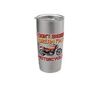 I Don't Snore I Dream I'm A Motorcycle Stainless Steel Insulated Tumbler