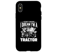 I Don't Snore I Dream I'm a Tractor Case for iPhone X/XS