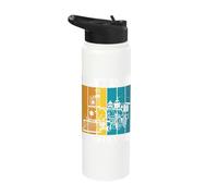 I Don't Snore I Dream I'm A Train Retro Stainless Steel Insulated Water Bottle