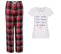 I Don't Snore I Just Dream I'm A Motorbike Pyjama Set 60 SECOND MAKEOVER Red L