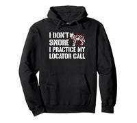 I Dont Snore I Practice My Locator Call Coyote Hunting Pullover Hoodie
