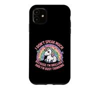 I Dont Speak Much Brilliant Busy Thinking Quote Case for iPhone 11