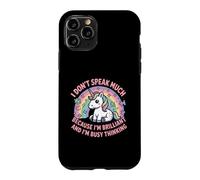 I Dont Speak Much Brilliant Busy Thinking Quote Case for iPhone 11 Pro