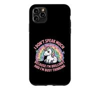 I Dont Speak Much Brilliant Busy Thinking Quote Case for iPhone 11 Pro Max