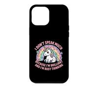 I Dont Speak Much Brilliant Busy Thinking Quote Case for iPhone 12 Pro Max