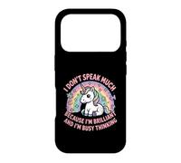 I Dont Speak Much Brilliant Busy Thinking Quote Case for iPhone 17 Pro