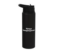 I Don't Speak Turkish. Funny Turkish Word Stainless Steel Insulated Water Bottle