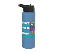 I Don't Support Going to Work On Mondays Employee Lazy Sloth Stainless Steel Insulated Water Bottle
