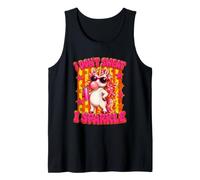 I Don't Sweat I Cute Rainbow Funny Unicorn Girls Tank Top