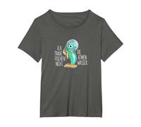 I Don't Trust Fish - They Breathe Water T-Shirt, Women's Plus, Asphalt Grey, 2X