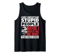 I Dont Understand Stupid People Dragon Lover Graphic Tank Top