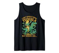 I Don't Usually Drink Tequila Chaos - Cowgirl, Dinosaur, UFO Tank Top