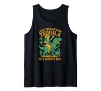 I Don't Usually Drink Tequila Chaos - Cowgirl, Dinosaur, UFO Tank Top