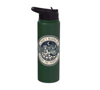 I Dont Wanna Be Where The People are Mermaid Graphic Stainless Steel Insulated Water Bottle