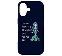 I Dont Want To Be Where The People Are Mermaid Introvert Case for iPhone 17