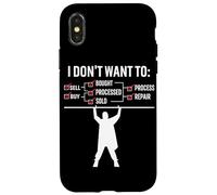 I Don't Want To Sell Buy Bought Processed Sold Process Repai Case for iPhone X/XS
