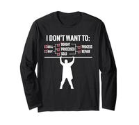 I Don't Want to Sell Buy Bought Processed Sold Process Repai Long Sleeve T-Shirt