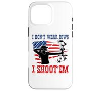 I don't wear bow, i shoot them, with American vintage flag Case for iPhone 16 Pro Max