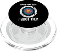 I Don't Wear Bows I Shoot Them Archery Target Bowman Archer PopSockets PopGrip for MagSafe